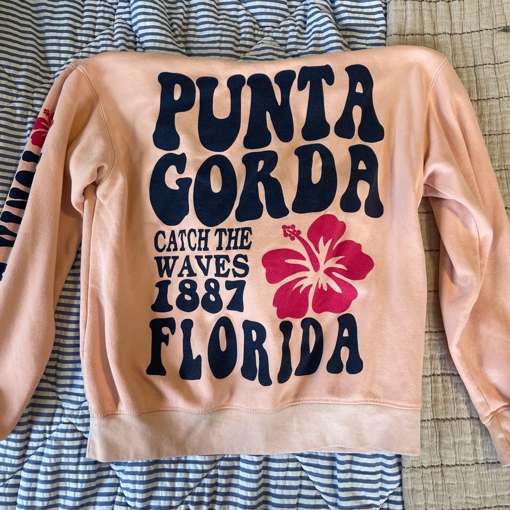 Punta Gorda Pink Bubble Hoodie - Picture 1 of 3